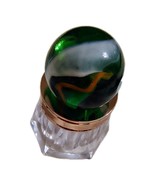 Lot 12 Vintage Transitional  Clear Green 3 Color Swirl Marbles - $343.88 MXN