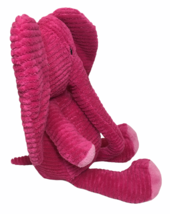 HTF Old Navy Dark Pink Elephant Plush Chenille Corduroy Ribbed Stuffed Animal  - £39.16 GBP