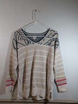 Nic + Zoe Sweater Small Multicolor Pullover V Neck Knit - $21.78