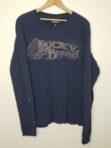 Lucky Brand Men&#39;s Waffle Knit Henley MEDIUM Long Sleeve Shirt THRASHED G... - $13.68 CAD