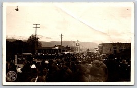 Lincoln Street View Parade Port Angeles WA Washington 1919 Crisler Postcard K6 - £33.40 GBP