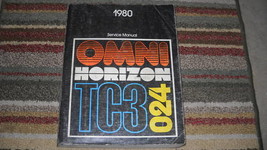 1980 Dodge Omni 024 Plymouth Horizon TC3 Service Shop Repair Manual OEM - £8.03 GBP