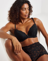 Ann Summers Sexy Lace Planet Plunge Bra Black UK 34A (fm117-2) - $42.59