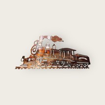 Steam Engine Train - Metal Wall Art - Copper 22 3/4&quot; x 12&quot; - £41.39 GBP