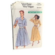 Vogue Dress Pattern 7715 Misses Size 12-14-16 Sewing Pattern uncut - £8.23 GBP