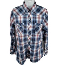Roper Shirt Pearl Snap Plaid Western Cowgirl Rodeo Lightweight Festival Sz Large - £14.75 GBP