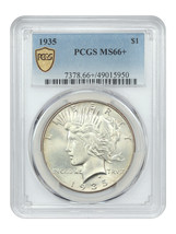 1935 $1 PCGS MS66+ - $6,111.00