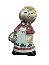 Vtg Little Red Riding Hood Piggy Bank Statue Holt Renfrew Italy Neiman Marcus - £43.42 GBP