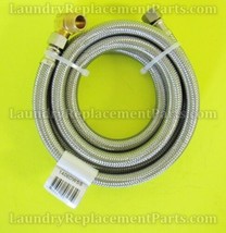 3/8 COMP x 3/8 COMPx 72&quot;W/ELBOW STAINLESS STEEL DISHWASHER HOSE #1406DWSS - £9.43 GBP