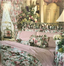 CROSCILL Rose Arbor Floral Pink Multi Ruffled 2-PC Decorative Pillows - $50.00