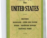 Hotchkiss Map United States Railroads Cities Towns Rivers Mountain Range... - £29.72 GBP