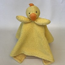 Pottery Barn Kids Yellow Chicken Baby Chick Duck Plush Security Blanket Lovey - £23.36 GBP