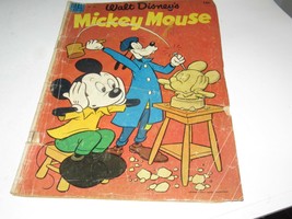 VINTAGE COMIC DELL 1954 - WALT DISNEY&#39;S MICKEY MOUSE -  POOR CONDITION -... - £2.88 GBP