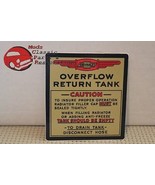 39 40 41 42 43 44 45 46 47 48 Chevy Car Truck Overflow Tank Decal - $18.10 CAD