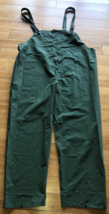 VINTAGE WWII WW2 OD GREEN WET WEATHER RAIN WATERPROOF MENS OVERALL COVER... - $26.65