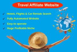 Fully Automated Hotel, Flight &amp; Rental Car Website - Easy to Run, Top Profitable - £28.13 GBP