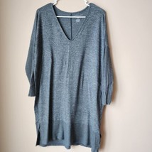 American Eagle Womens Size Med Soft Sexy Plush Gray V Neck Sweater Long Sleeve - £6.85 GBP