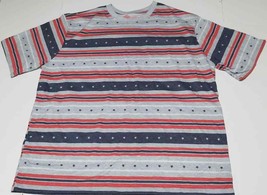 Americana Tee T-Shirt American Stripes Color Size L/G 42-44 (LOC TUB-94) - £12.65 GBP