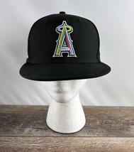 Los Angeles Angels New Era 9Fifty Snapback Baseball Hat Black 2002 World Series - £23.67 GBP