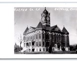 RPPC Harper County Courthouse Anthony Kansas KS UNP Postcard T16 - £13.59 GBP