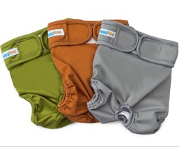 Dog Diapers Reusable Washable Set of 3 for Female / Male Incontinence Heat Cycle - £13.09 GBP+