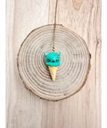 Mini Kawaii Cat Ice Cream Cone Necklace – Handmade Polymer Clay Necklace - $48.24 CAD