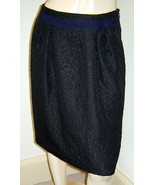Simply Vera VERA WANG Metallic Black Quilted Floral Pleated Pencil Skirt... - $181.58 MXN