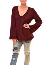 Finders Keepers Womens Top Long Sleeve Frankie Knit Elegant Stylish Fig Size S - £35.85 GBP