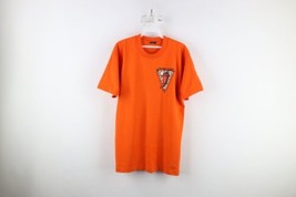 Vintage 90s Cactus Jacks Mens Large Spell Out Chili Peppers T-Shirt Orange USA - £38.75 GBP