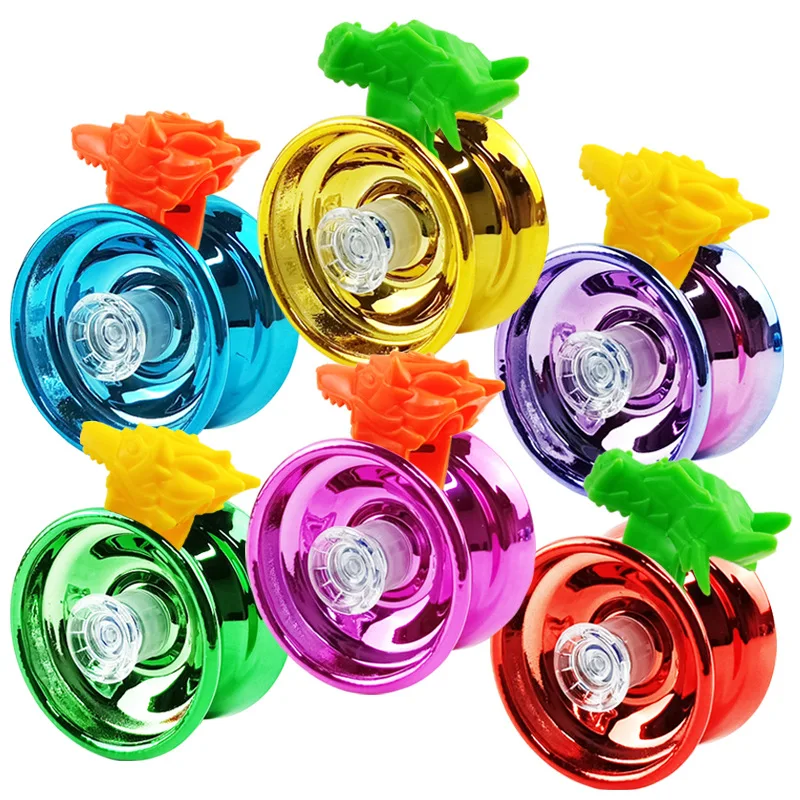 6 Colors Professional Yoyo Toy Aluminum Alloy Children Beginners Yo-Yos for Gift - $11.12