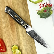 Chef Kitchen Knife Paring Knife 3.5 inch Damascus Blade Fruits Vegetable... - $37.52