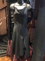 Vintage Look Black Dress Crepe Deco Flapper Cocktail Party - $79.94