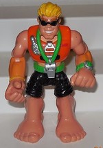 Vintage 1999 Fisher Rescue Heroes Metal Crew Lifeguard Sandy Beach - £11.29 GBP