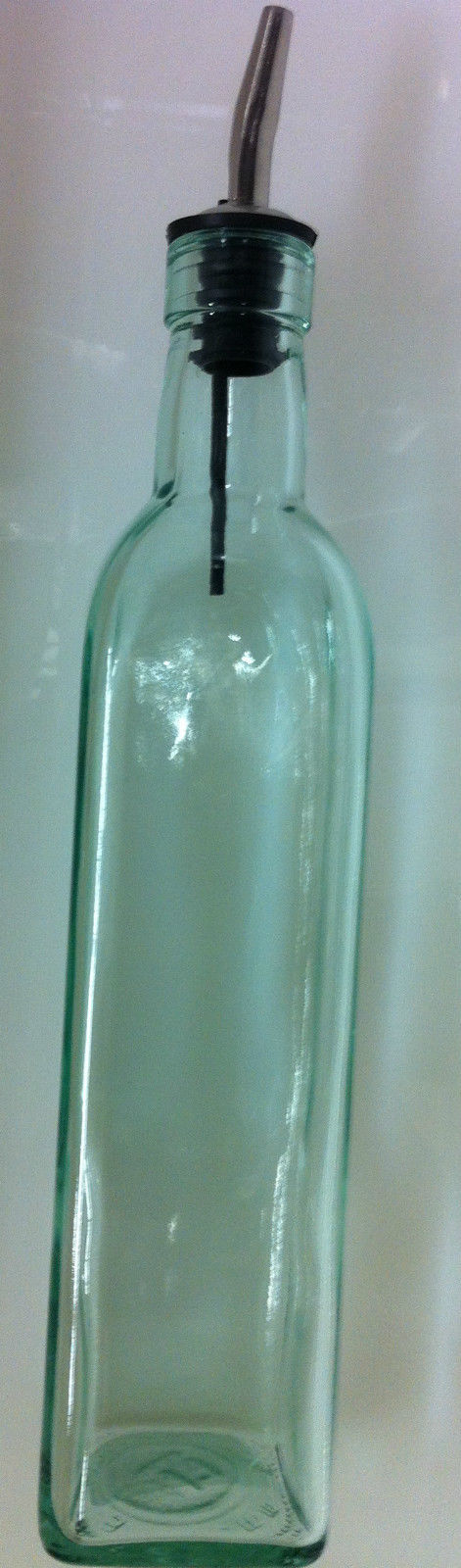 Tablecraft Glass Prima Olive Oil Bottle 16 oz W S/S Pourers - $15.99