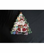 Vintage Fitz and Floyd Santa Gingerbread Christmas Tree Candy Cane Plate... - €24,62 EUR