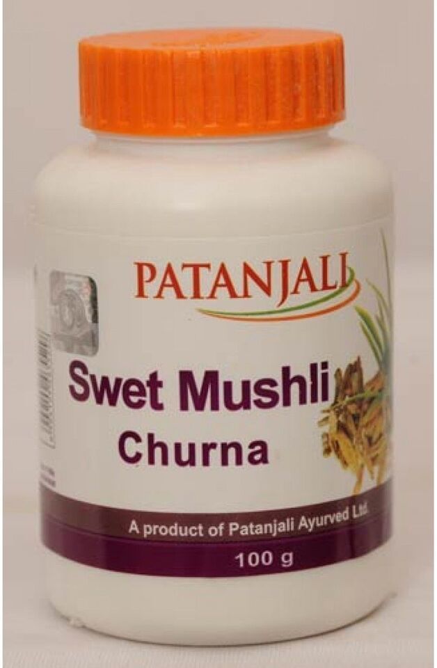 Divya Patanjali Swet Musli Churna Shvet Musli Powder Safed Musli Ramdev 100g