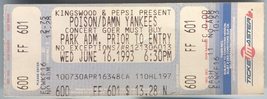 Damn Yankees 1993 Ticket Stub Kingswood Music Theatre Toronto With Poison Ted Nu - £7.79 GBP