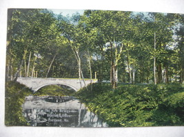 Vintage post card of “New Bridge by Deerlings Oaks, Me.” Era 1900’s unused in co - £7.99 GBP