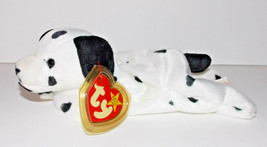 Ty Beanie Baby Dotty Plush 9in Dalmatian Dog Stuffed Animal Retired Tag ... - £7.91 GBP