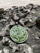 Ceramic Chinese Phoenix Dragon Pendant Necklace Year of the Dragon 2024 - $19.00