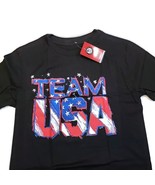 USOC Team USA Star Team Youth Small (4) Unisex Short Sleeve T-Shirt Black - £4.69 GBP