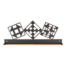 Classic Motifs 12 Inch Quilt Block Charcoal Craft Holder - $30.95