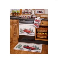  Red Truck Design Vintage Holiday Country Kitchen Collection Buy Each Pc - £14.37 GBP+