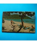 St Thomas Postcard Virgin Islands Vintage 60s People On Beach Beachcombe... - £7.74 GBP
