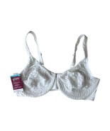 OLGA By WARNER&#39;S Sheer Leaves Lace Full-Coverage Minimizer White Bra 42D... - $37.16 CAD