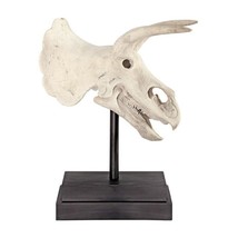 Triceratops Dinosaur Skull Fossil Sculpture Museum Reproduction Replica - £197.04 GBP