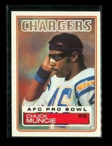 Vintage 1983 Topps Afc Pro Bowl Football Trading Card #379 Chuck Muncie Chargers - £3.94 GBP