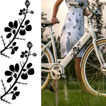 decals for bicycle, decorative stickers, fun flowers  - £9.83 GBP