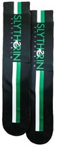 Harry Potter Green &amp; White on Black House of Slytherin 15&quot; Tube Socks NEW UNWORN - $9.74