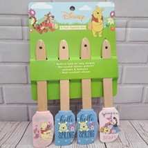 Disney Winnie The Pooh Graphics Spring 4pc Mini Silcone Spatula Set - $226.64 MXN
